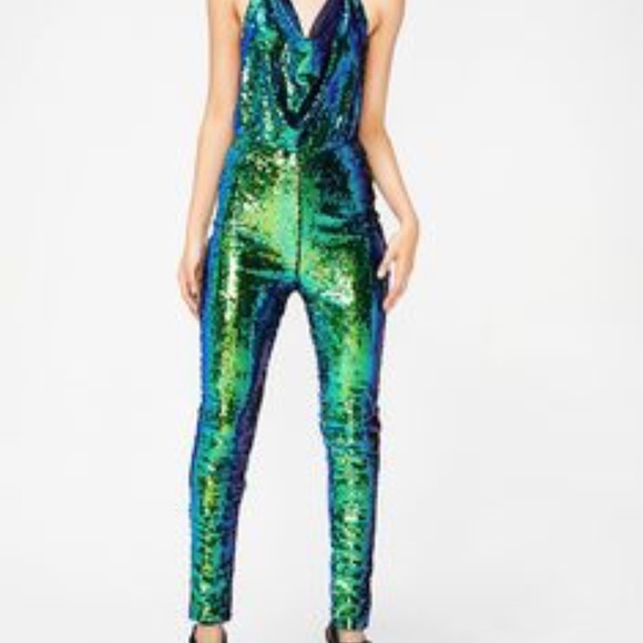 hot and delicious sequin jumpsuit